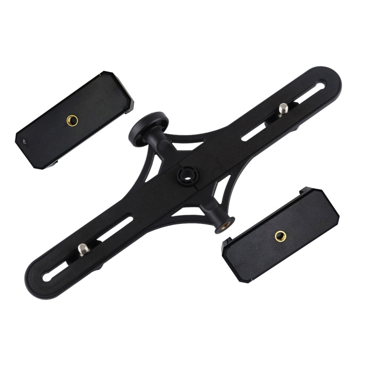 Live Broadcast Dual Phone Brackets Horizontal Holder for iPhone, Galaxy, Huawei, Xiaomi, Sony and Other Smart Phones, Dual Phone Bracket – Durable Build, Easy to Use