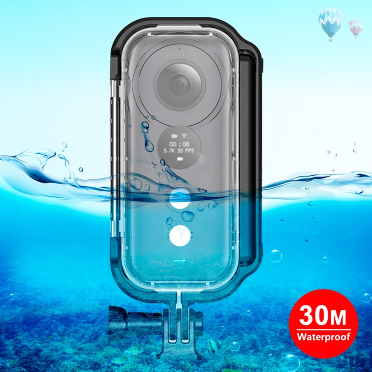 PULUZ 30m Underwater Waterproof Housing Protective Case for Insta360 ONE X, with Buckle Basic Mount & Screw, For Insta360 ONE X For Insta360 ONE X