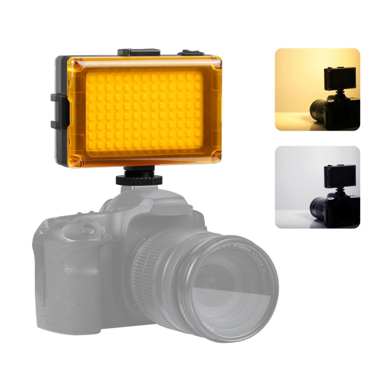 PULUZ Pocket 96 LEDs 860LM Professional Vlogging Photography Video & Photo Studio Light with White and Orange Magnet Filters Light Panel for Canon, Nikon, DSLR Cameras, 104 LED 104 LED PU4096