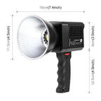 PULUZ 60W Studio Video Light 2500K-6500K Dual Color Temperature Professional Photography Fill Light, 60W Studio Video Light