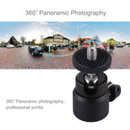 PULUZ 1/4 inch Screw Metal Tripod Ball Head Adapter with Lock, Tripod Ball Head