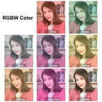 PULUZ 10.2 inch 26cm USB 10 Modes 8 Colors RGBW Dimmable LED Ring Vlogging Photography Video Lights with Cold Shoe Tripod Ball Head & Phone Clamp, 10.2 inch RGBW