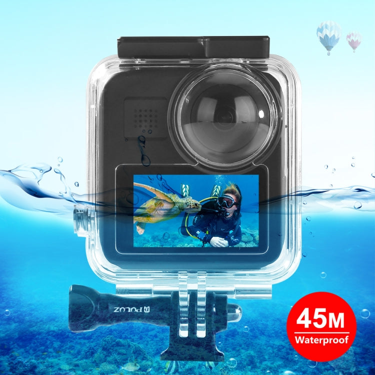 PULUZ 45m Underwater Waterproof Housing Diving Case for GoPro MAX, with Buckle Basic Mount & Screw, Waterproof Case Waterproof Case