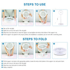 PULUZ 10.2 inch 26cm USB 3 Modes Dimmable Dual Color Temperature LED Curved Ring Vlogging Selfie Photography Video Lights with Bluetooth Remote Shutter & Folding Desktop Holder & Phone Clamp