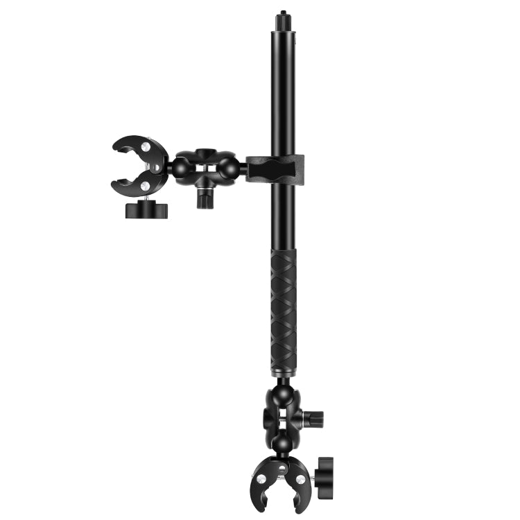 Motorcycle Dual-heads Crab & Single Heads Clamps Handlebar Fixed Mount 150cm Selfie Stick, Dual-heads Crab & Single Heads Clamps – Aluminum Alloy