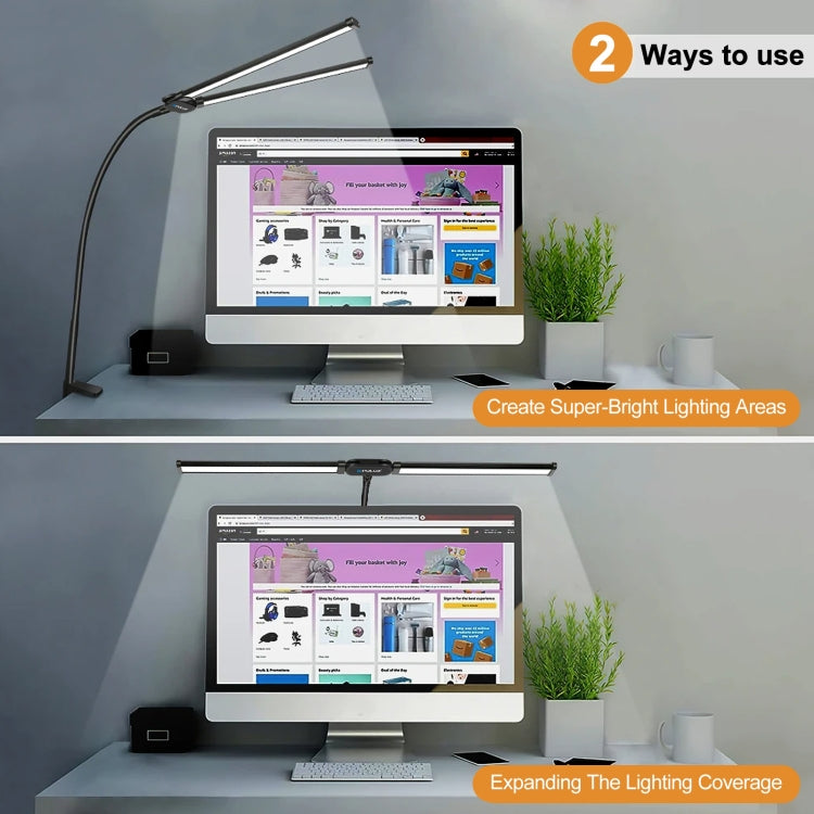 Gooseneck Tube LED Fill Light Double Head Clip Desk Lamp – Durable Build, Easy to Use