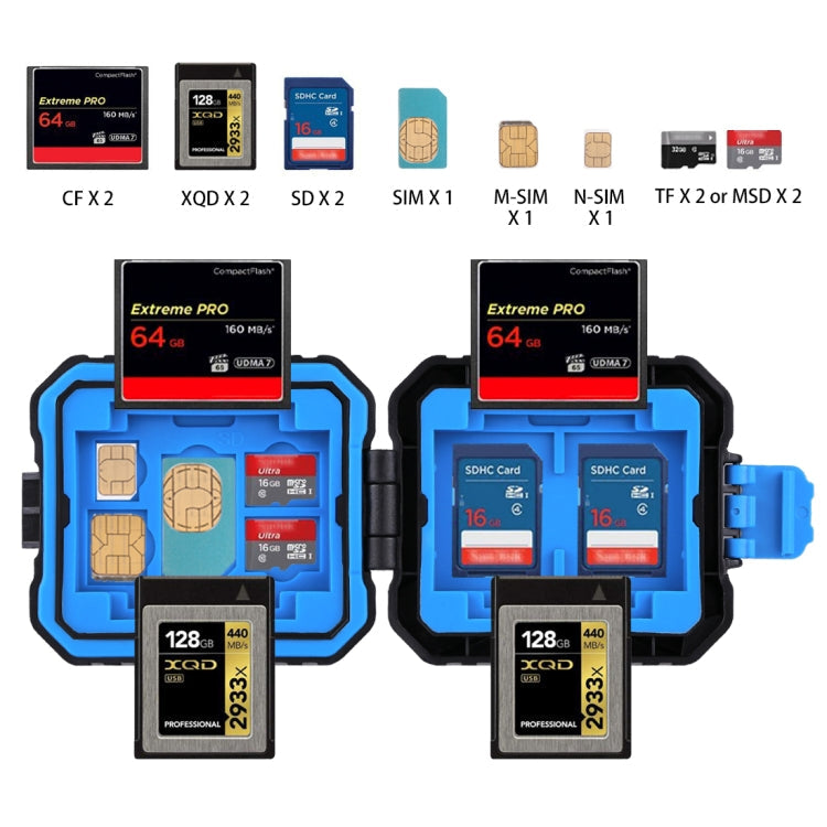 11 in 1 Memory Card Case for 3SIM + 2XQD + 2CF + 2TF + 2SD Card, 11 in 1 – Durable Build, Easy to Use