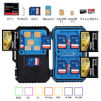 Card Reader + 22 in 1 Memory Card Case for 1Standard SIM + 2Micro-SIM + 2Nano-SIM + 3CF + 7SD + 6TF + 1CARD PIN, 22 in 1 + Card Reader – Card Slot, Data Transmission