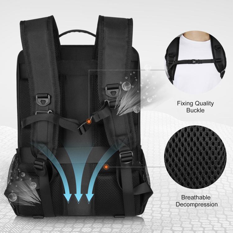 Solar Power Outdoor Portable Camera Dual Shoulders Backpack Laptop Bag, Solar Shoulders Backpack – Waterproof, Leather, TPU