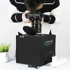 25cm Folding Portable Ring Light Photo Lighting Studio Shooting Tent Box with 12 Colors Backdrops, Size: 25cm x 25cm x 25cm, 25cm High CRI Box – Durable Build, Easy to Use