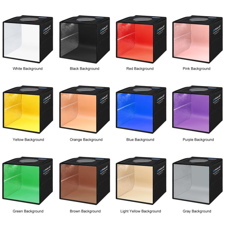 25cm Folding Portable Ring Light Photo Lighting Studio Shooting Tent Box with 12 Colors Backdrops, Size: 25cm x 25cm x 25cm, 25cm High CRI Box – Durable Build, Easy to Use
