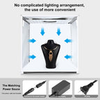PULUZ 40cm Folding Portable White Light Dimmable Photo Lighting Studio Shooting Tent Box Kit with 6 Colors (Black, Orange, White, Red, Green, Blue) Backdrops, 40cm Box(US), 40cm Box(UK), 40cm Box(EU), 40cm Box(AU)