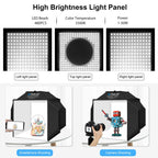 40cm Folding 72W 5500K Studio Shooting Tent Soft Box Photography Lighting Kit with 4 Colors (Black, Orange, White, Green) Backdrops, 40cm Folding 72W(AU Plug), 40cm Folding 72W(EU Plug), 40cm Folding 72W(UK Plug), 40cm Folding 72W(US Plug) –...