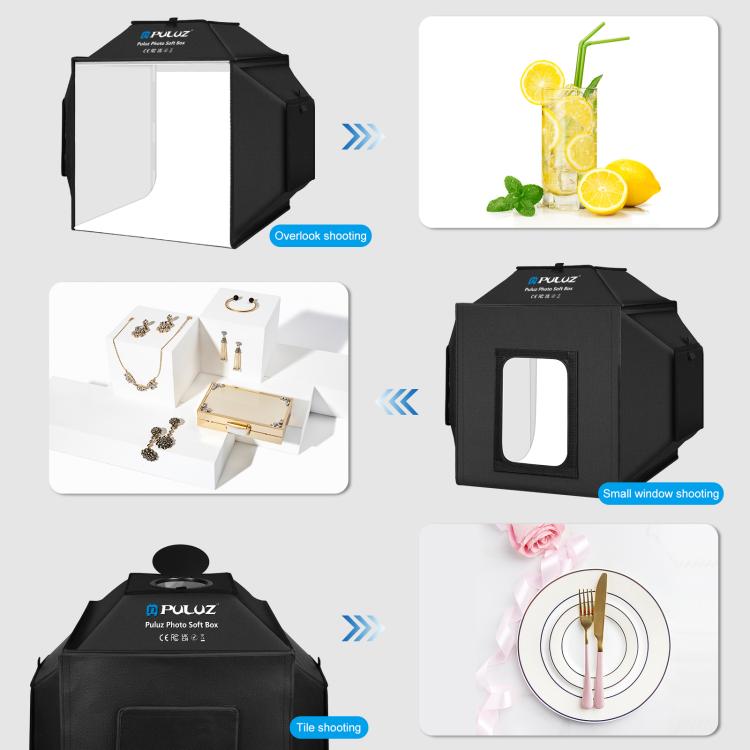 40cm Folding 72W 5500K Studio Shooting Tent Soft Box Photography Lighting Kit with 4 Colors (Black, Orange, White, Green) Backdrops, 40cm Folding 72W(AU Plug), 40cm Folding 72W(EU Plug), 40cm Folding 72W(UK Plug), 40cm Folding 72W(US Plug) –...