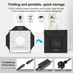 40cm Folding 72W 5500K Studio Shooting Tent Soft Box Photography Lighting Kit with 4 Colors (Black, Orange, White, Green) Backdrops, 40cm Folding 72W(AU Plug), 40cm Folding 72W(EU Plug), 40cm Folding 72W(UK Plug), 40cm Folding 72W(US Plug) –...