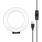 4.7 inch 12cm Curved Surface USB White Light LED Ring Selfie Beauty Vlogging Photography Video Lights, 4.7 inch – Durable Build, Easy to Use 4.7 inch
