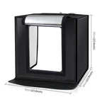 PULUZ Photo Studio Light Box Portable 60 x 60 x 60 cm Light Tent LED 5500K White Light Dimmable Mini 36W Photography Studio Tent Kit with 6 Removable Backdrops (Black Orange White Green Blue Red), 60cm Box(US), 60cm Box(UK), 60cm Box(EU), 60cm Box(AU)