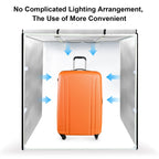 PULUZ 80cm Folding Portable 72W White Light Photo Lighting Studio Shooting Tent Box Kit with 3 Colors Black / White / Orange Backdrops, 80cm Box(US), 80cm Box(EU), 80cm Box(AU), 80cm Box(UK)