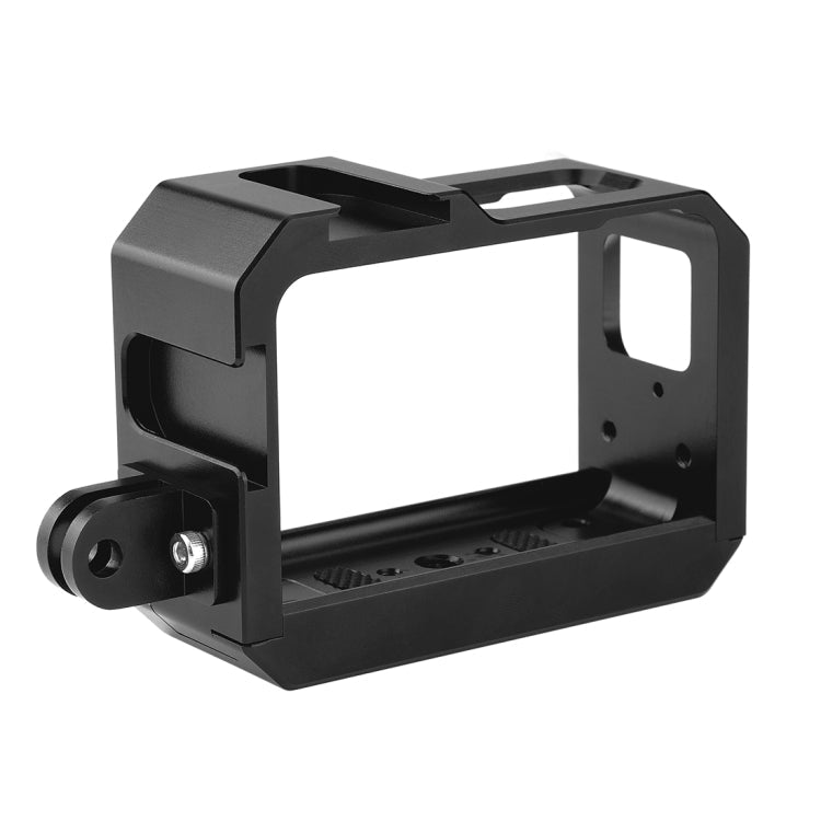 Aluminum alloy Frame Mount Protective Case Cage with Cold Shoe Base Slot & Tripod Base Adapter for Insta360 One R – Aluminum Alloy, For Insta 360 One R Frame Cage(B), For Insta 360 One R Frame Cage(R)
