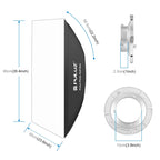 PULUZ Rectangle Speedlite Softbox Bowens Mount Diffuser, 60 x 90cm Rectangle