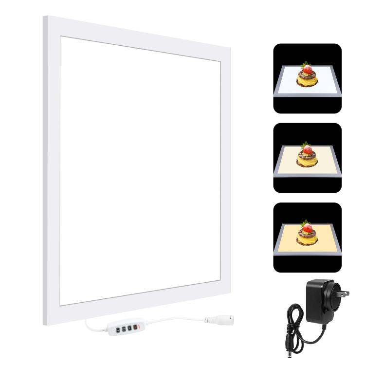PULUZ 1000LM LED Acrylic No Polar Dimming Shadowless Light Pad with Switch for 40cm Photo Studio Box, Light(US), Light(UK), Light(EU) Light(US) US Plug