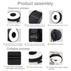PULUZ 45cm Round Style Macro and Portrait Softbox SpeedLite Flash Light Foldable Diffuser, 45cm Round