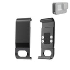 PULUZ Metal Battery Side Interface Cover for GoPro HERO13 Black /12 Black /11 Black /10 Black /9 Black, Metal Plastic Side Cover Metal Plastic Side Cover Black