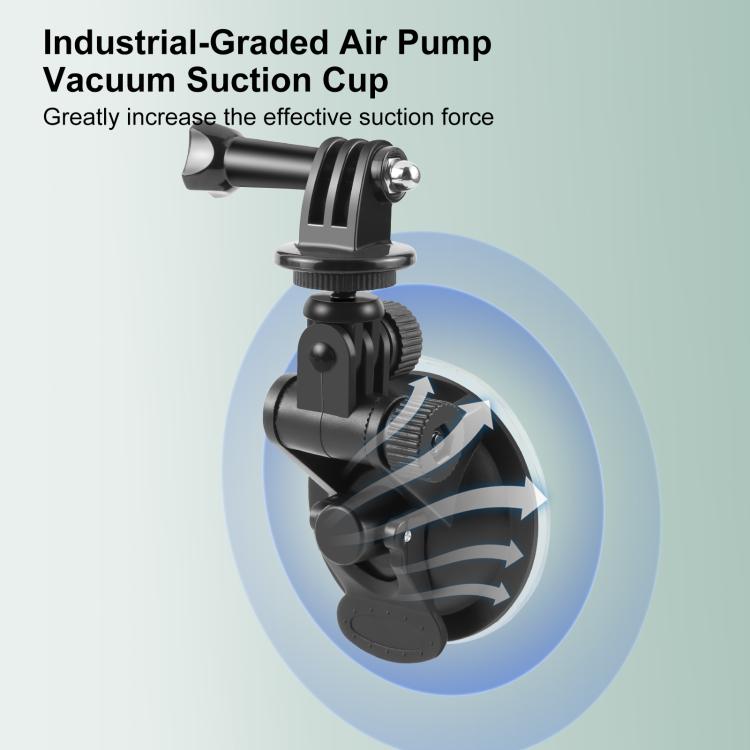 Car Suction Cup Mount with Screw & Tripod Mount Adapter & Storage Bag for GoPro, Insta360, DJI and Other Action Cameras, Sucker Mount – Durable Build, Easy to Use