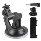 Car Suction Cup Mount with Screw & Tripod Mount Adapter & Storage Bag for GoPro, Insta360, DJI and Other Action Cameras, Sucker Mount – Durable Build, Easy to Use