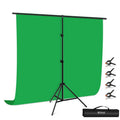 PULUZ 2x2m T-Shape Photo Studio Background Support Stand Backdrop Crossbar Bracket Kit with Clips, 2 x 2m Bracket Kit 2 x 2m Bracket Kit