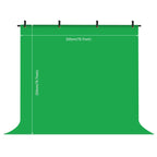 PULUZ 2x2m T-Shape Photo Studio Background Support Stand Backdrop Crossbar Bracket Kit with Clips, 2 x 2m Bracket Kit