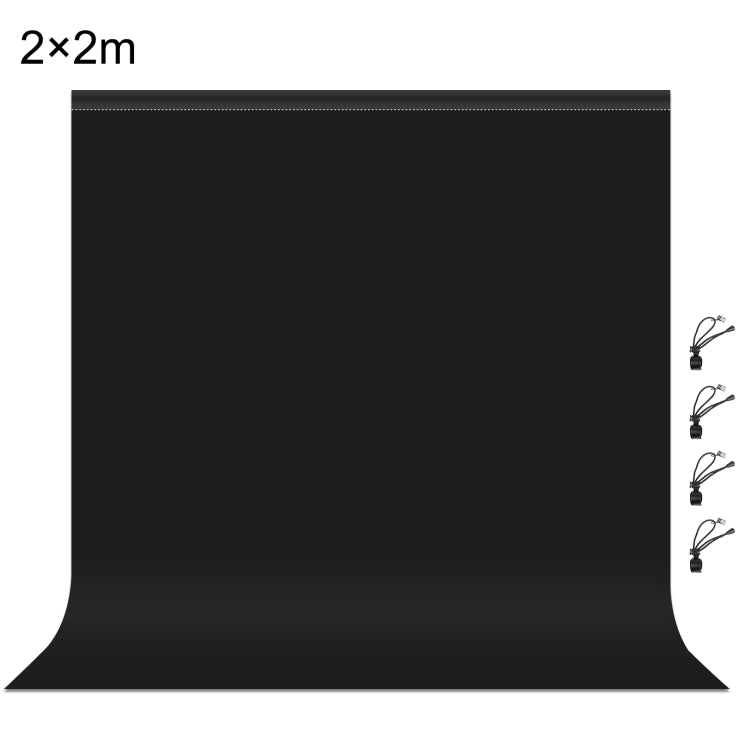 2m x 2m Photography Background Thickness Photo Studio Background Cloth Backdrop, 2m x 2m, 2 x 2m – Durable Build, Easy to Use 2m x 2m Black