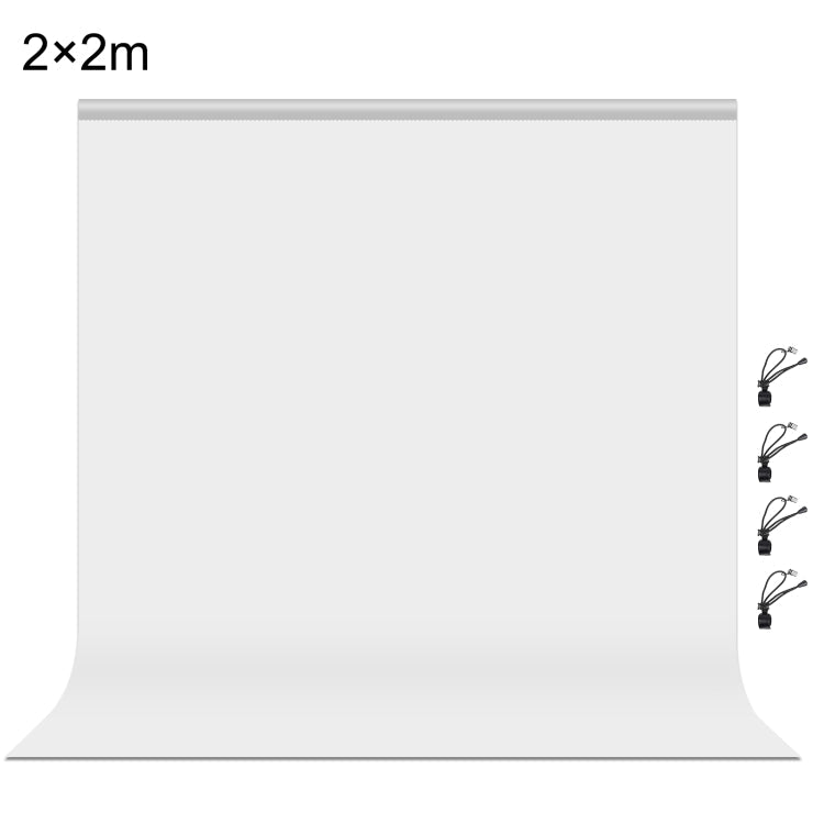 PULUZ 2m x 2m Photography Background Thickness Photo Studio Background Cloth Backdrop, 2m x 2m, 2 x 2m 2m x 2m White