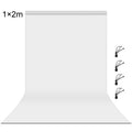 PULUZ 1m x 2m Photography Background Thickness Photo Studio Background Cloth Backdrop, 1m x 2m, 1 x 2m 1m x 2m White