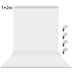 PULUZ 1m x 2m Photography Background Thickness Photo Studio Background Cloth Backdrop, 1m x 2m, 1 x 2m 1m x 2m White