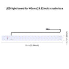 PULUZ 30W 1690LM 60 LEDs SMD 5730 5500K Aluminum Base Light Panel for 60cm Studio Tent, 30W Light Panel