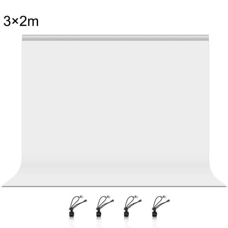 PULUZ 3m x 2m Photography Background Thickness Photo Studio Background Cloth Backdrop, 3m x 2m, 3 x 2m 3m x 2m White