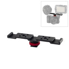 PULUZ Three-head Cold Shoe Bracket Mount, Three-head Mount Three-head Mount