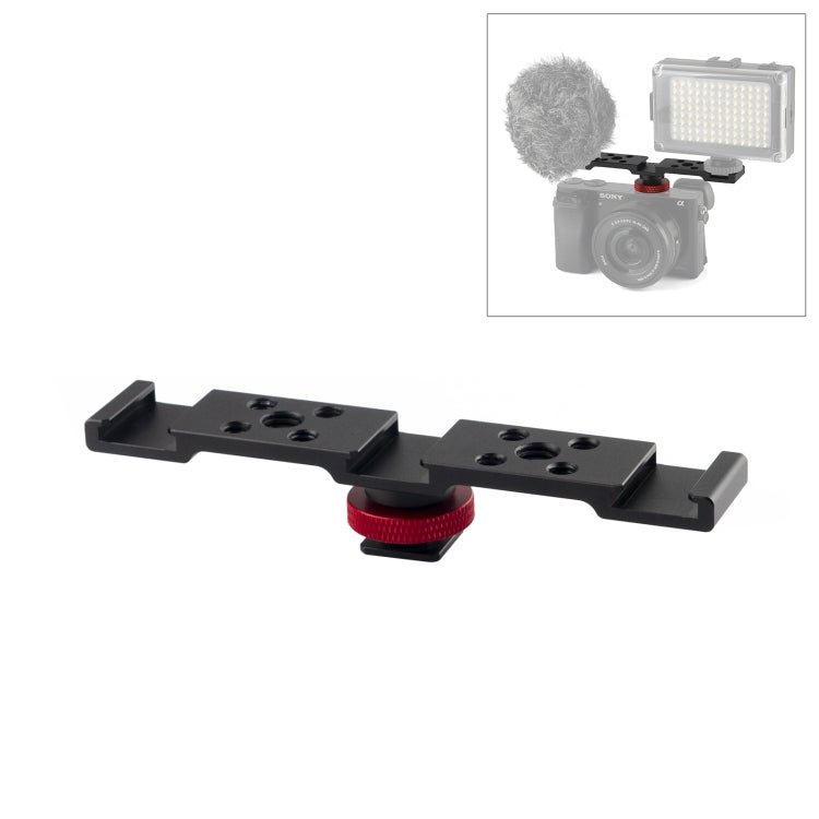 PULUZ Three-head Cold Shoe Bracket Mount, Three-head Mount Three-head Mount
