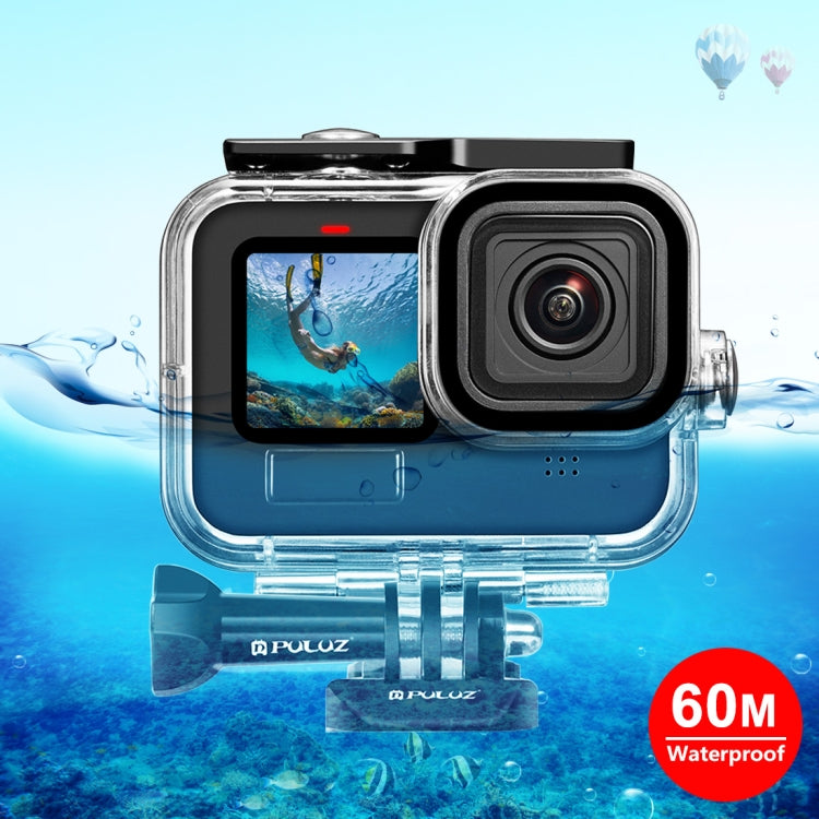 For GoPro HERO13 Black /12 Black /11 Black /10 Black /9 Black PULUZ 60m Waterproof Housing Protective Case with Buckle Basic Mount & Screw, For GoPro HERO9 Black For GoPro HERO9 Black
