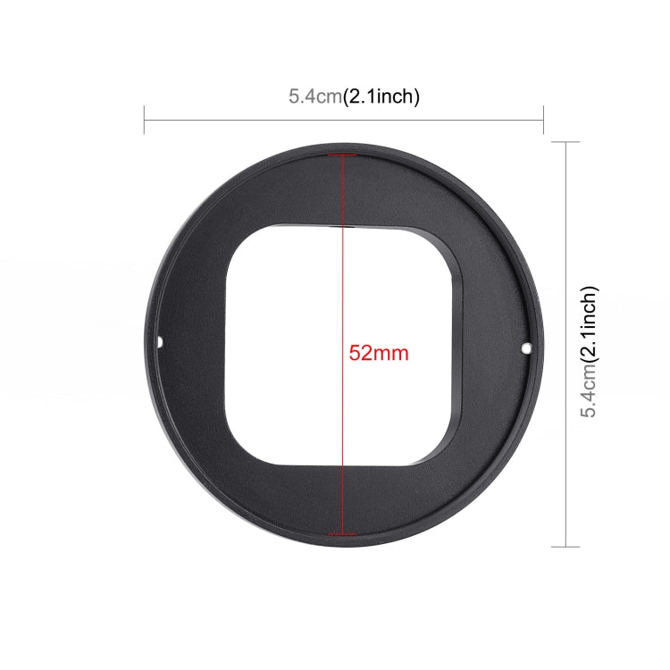 52mm UV Lens Filter for GoPro HERO12 Black /11 Black Mini /11 Black /10 Black /9 Black, with Adapter Ring, UV Filter – Aluminum Alloy