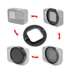 52mm UV Lens Filter for GoPro HERO12 Black /11 Black Mini /11 Black /10 Black /9 Black, with Adapter Ring, UV Filter – Aluminum Alloy