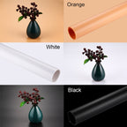 PULUZ Photography Background PVC Paper Kits for Studio Tent Box, Size: 156cm x 80cm, Backdrop 80cm (Black), Backdrop 80cm(Orange), Backdrop 80cm(White)