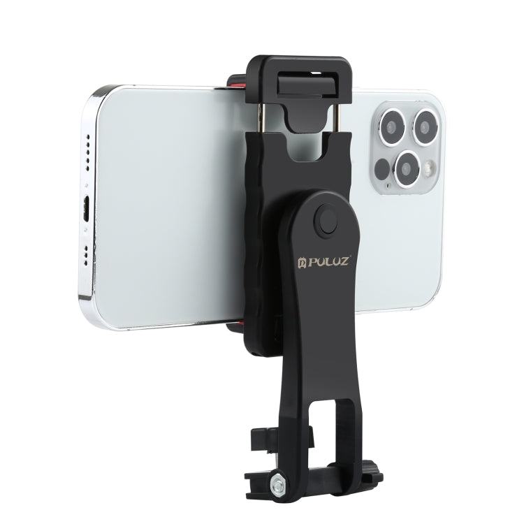PULUZ 360 Degree Rotating Horizontal Vertical Shooting Phone ABS Clamp Holder Bracket For iPhone, Galaxy, Huawei, Xiaomi, Sony, HTC, Google and other Smartphones, Plastic Clamp Plastic Clamp