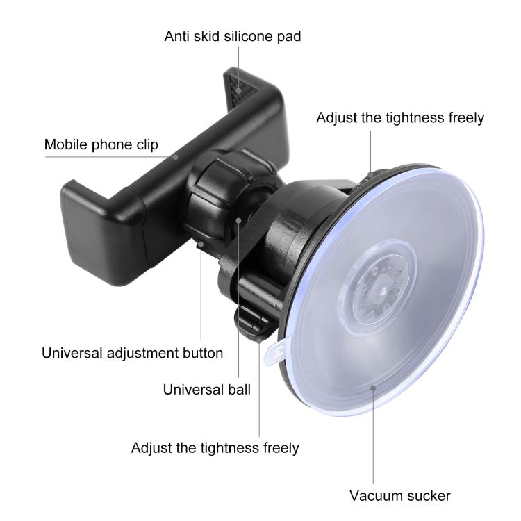 360 Degree Rotating Suction Cup Clamp Holder Bracket For iPhone,...