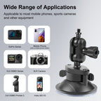 PULUZ 1/4 inch Magic Arm Suction Cup Mount, 1/4 inch Suction Cup Mount