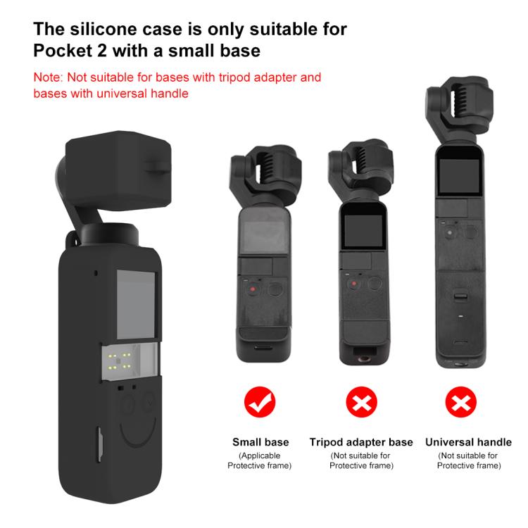 PULUZ 2 in 1 Silicone Cover Case Set for DJI OSMO Pocket 2, For DJI OSMO Pocket 2