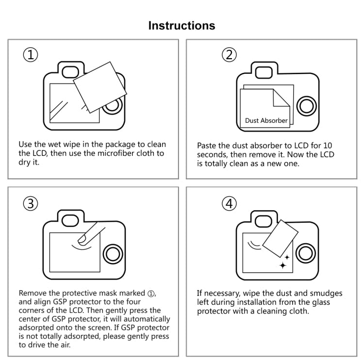 2.5D 9H Tempered Glass Film for Fujifilm X100T, Compatible with Fujifilm XE2 / XE2S / X100F, X100T Protector – Tempered Glass, Screen Protector