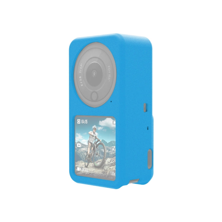 PULUZ Silicone Protective Case for DJI Action 2, For DJI Action 2 For DJI Action 2 Blue
