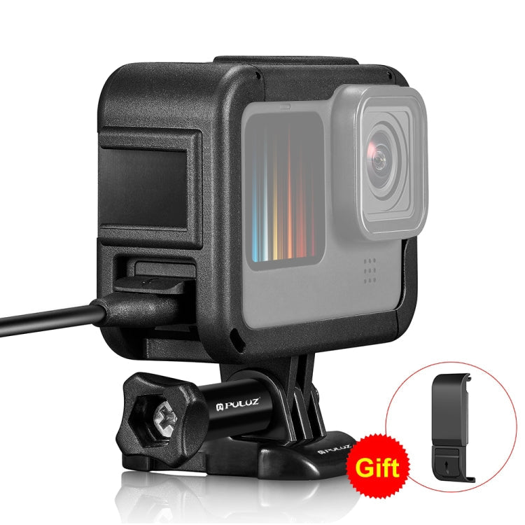 PULUZ Frame Expansion PA Cage with Side Interface Cover for GoPro HERO12 Black /11 Black /10 Black /9 Black, PA Cage with Side Cover PA Cage with Side Cover